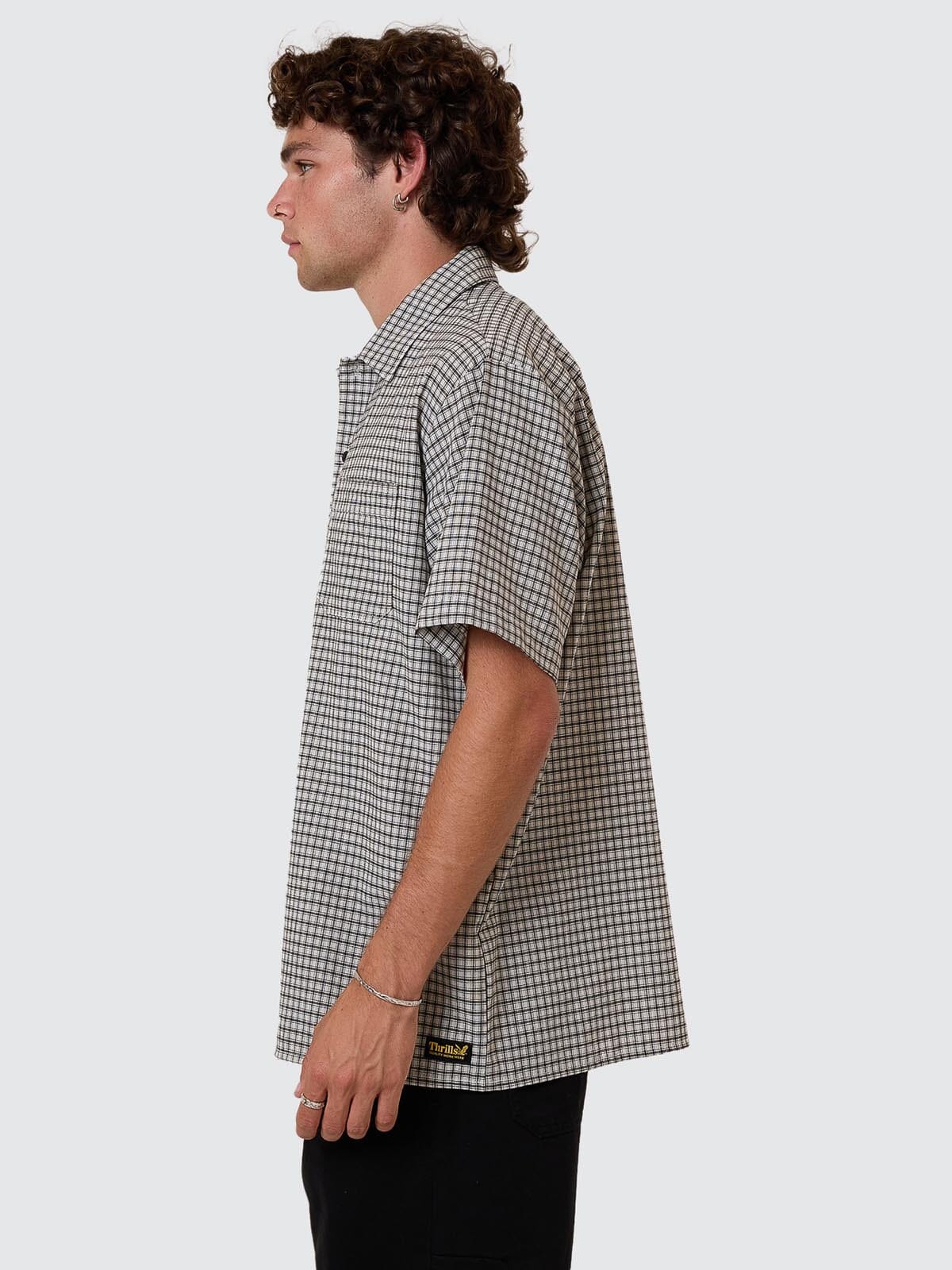 THRILLS // Union Check SS Shirt LIGHT STONE