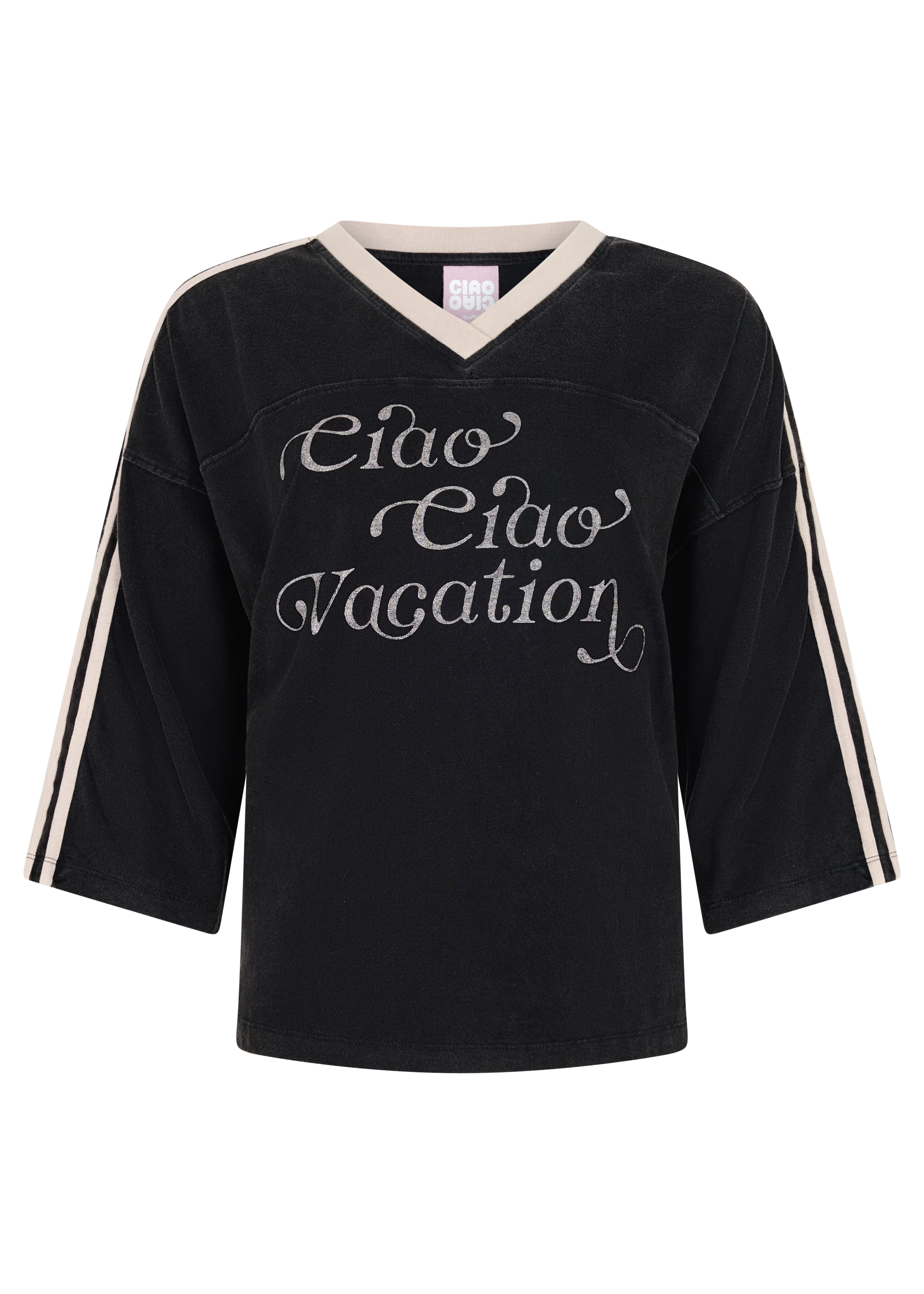 Vacay Crop Tee BLACK