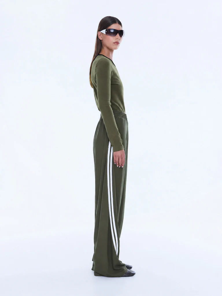 ENA PELLY // Valentina Stripe Pant OLIVE