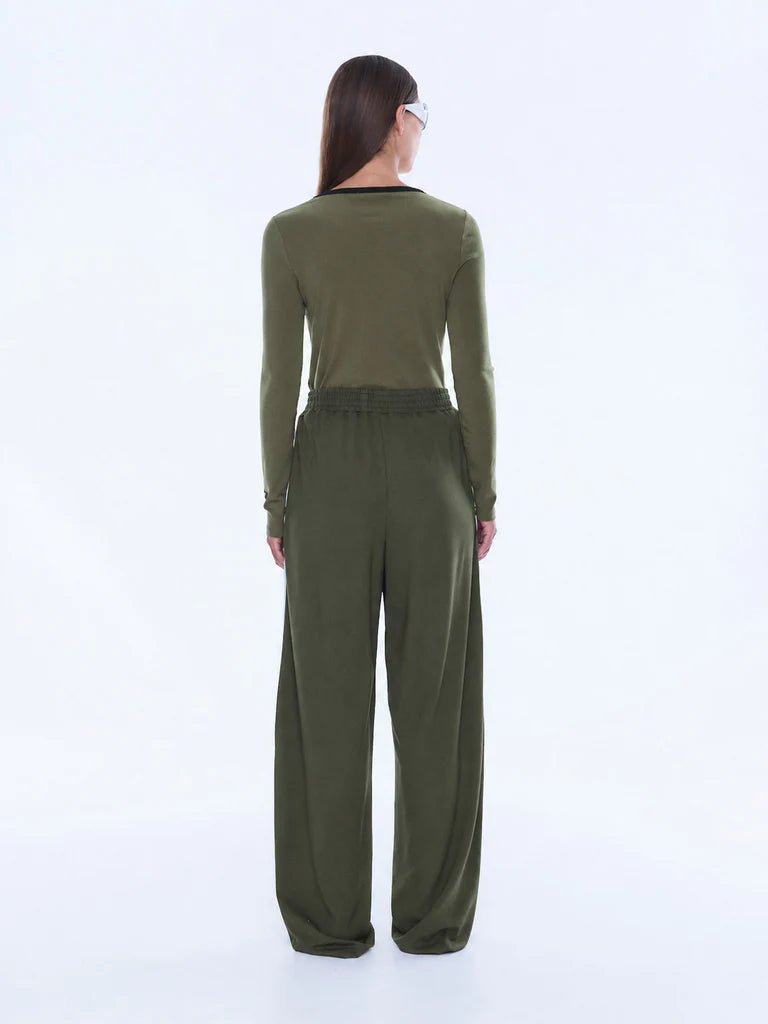 ENA PELLY // Valentina Stripe Pant OLIVE