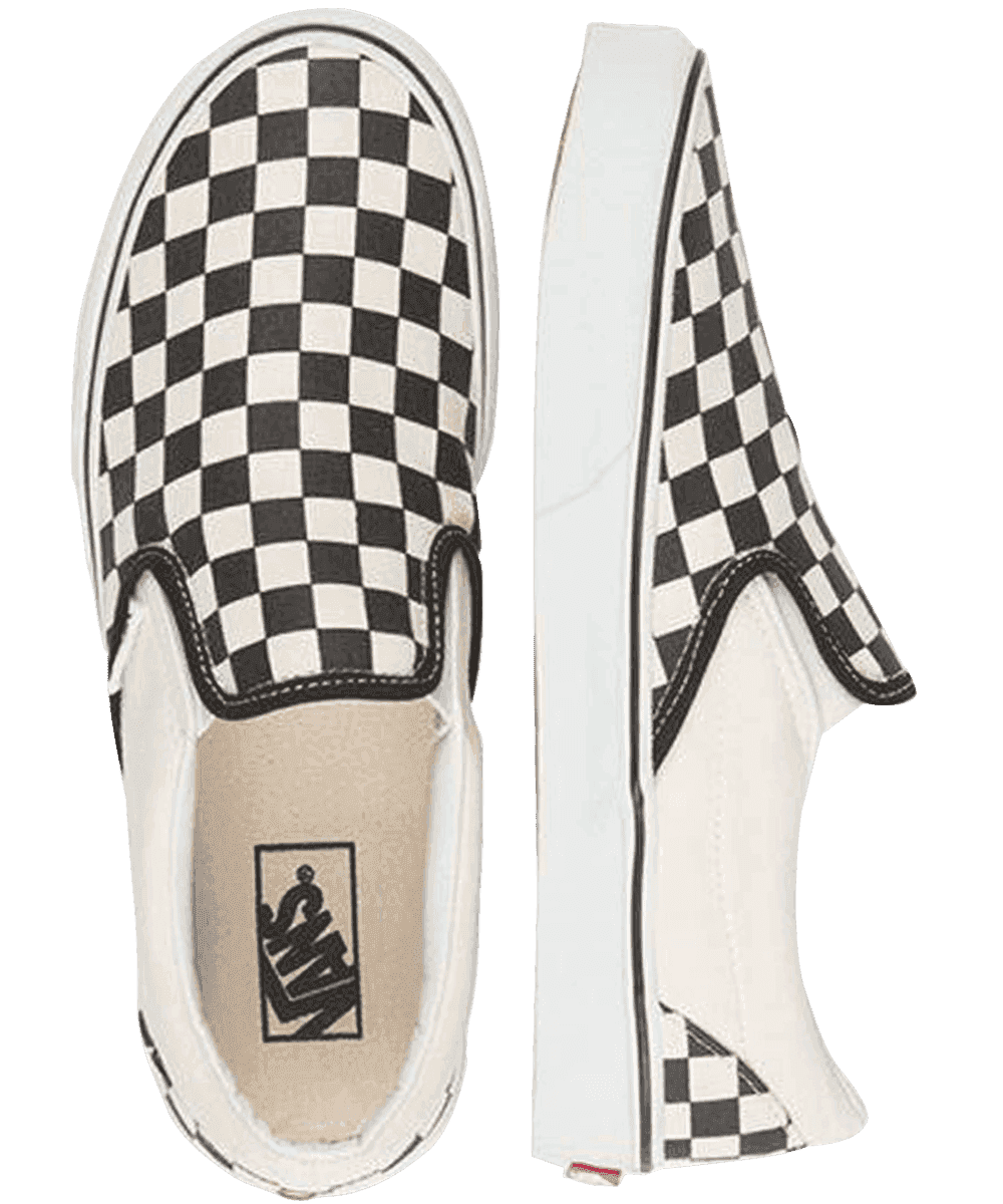 VANS Classic Slip On Checkered BLACK WHITE