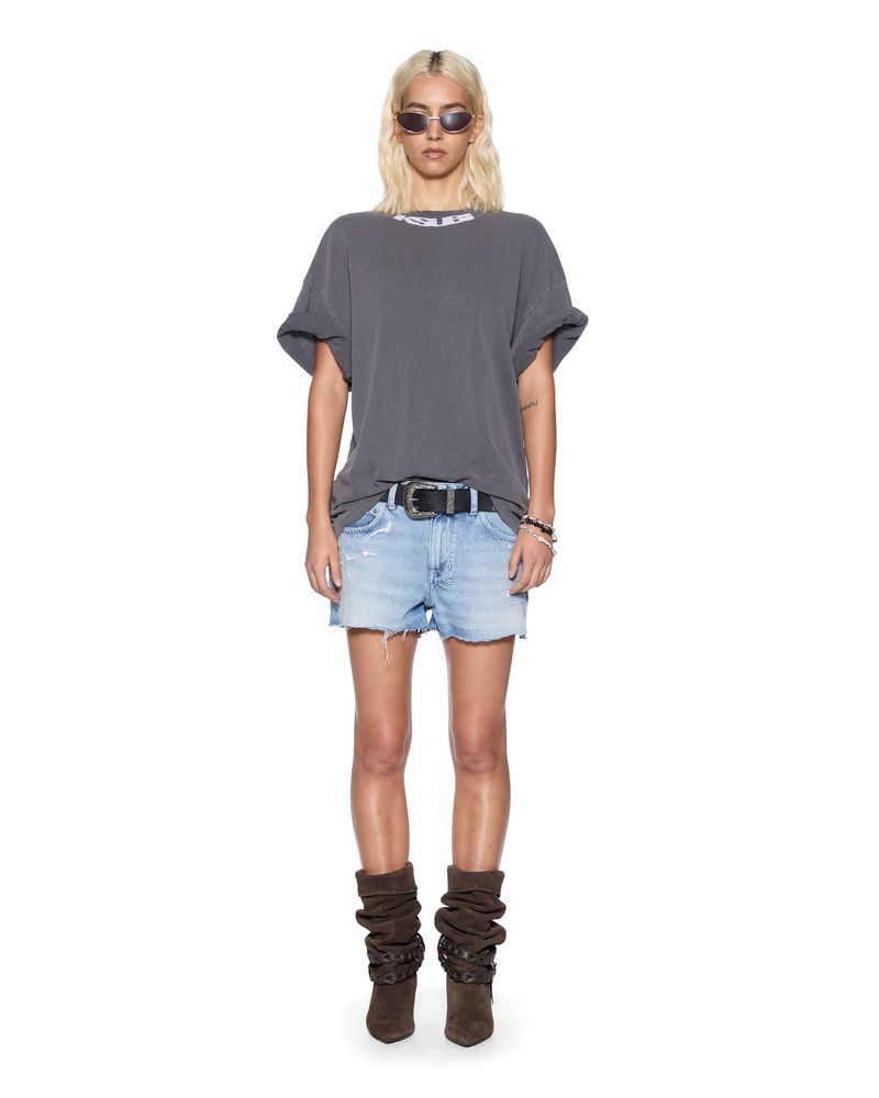 Sott Stamp Boyfriend Tee CHARCOAL