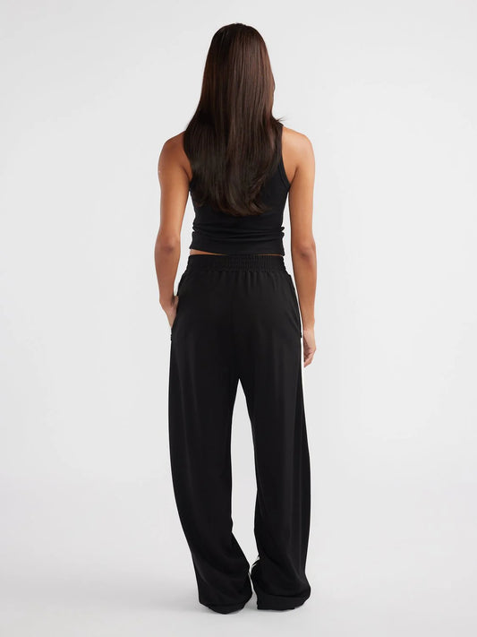 ENA PELLY // Valentina Stripe Pant BLACK/OFF WHITE