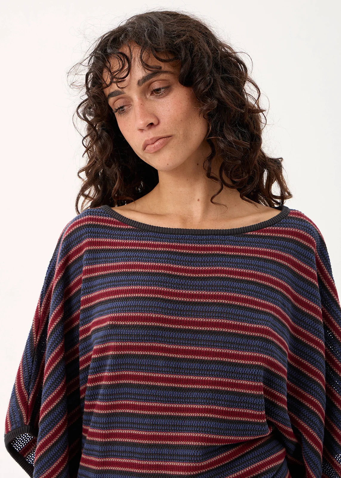 Vance Knit Batwing Top CLUB STRIPE