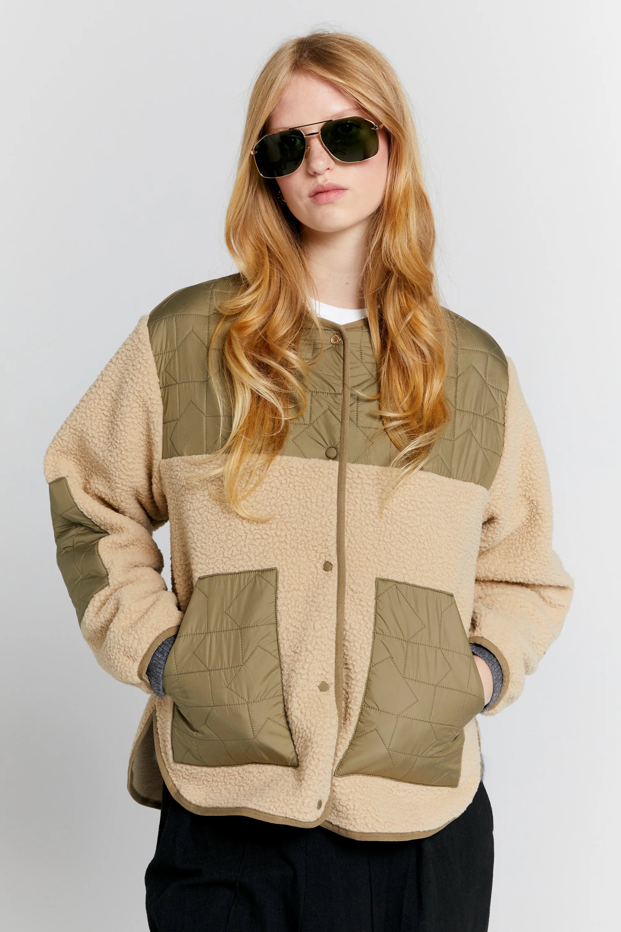 KAREN WALKER // Venture Jacket NATURAL/HERB GREEN