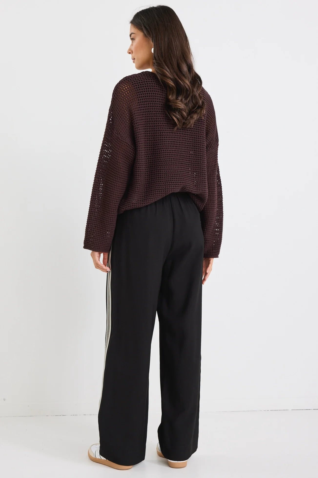 STORIES BE TOLD // Vibe Jacquard Stripe Pants BLACK