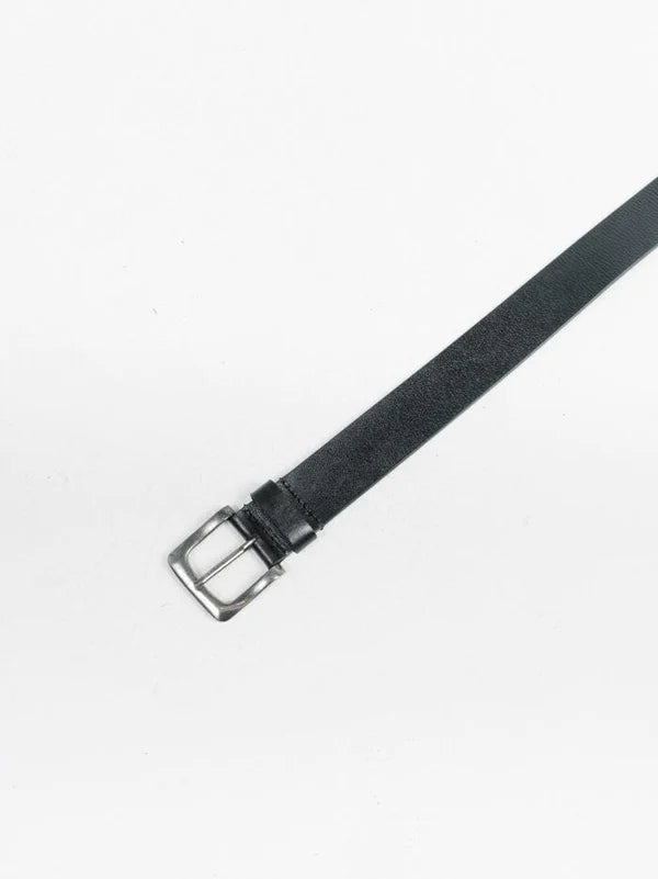 THRILLS // Wide Leather Belt BLACK
