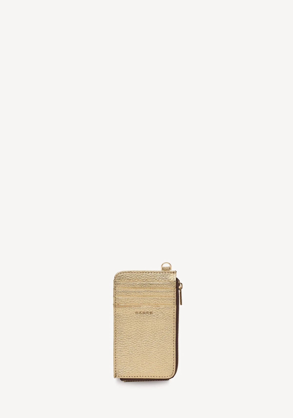 Winona Card Holder CHAMPAGNE METALLIC