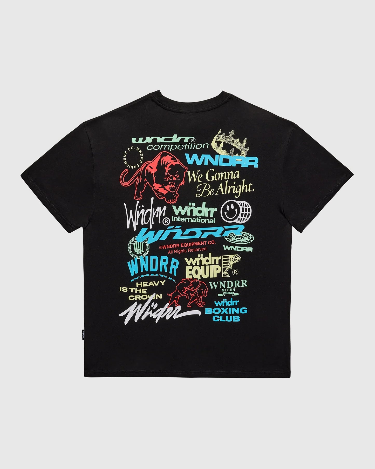 WNDRR // Syndicate Box Fit Tee BLACK