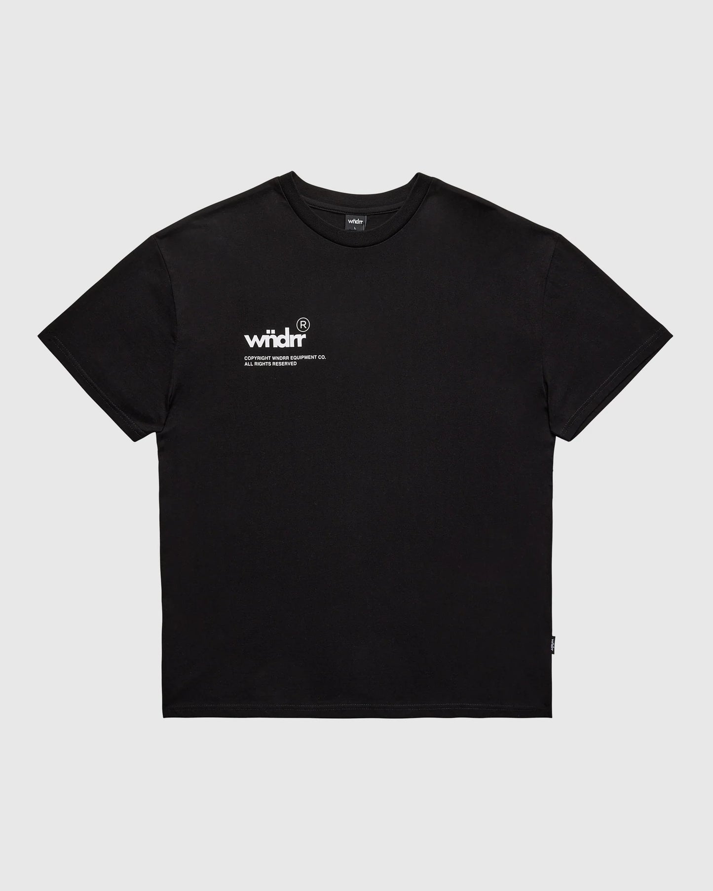 WNDRR // Syndicate Box Fit Tee BLACK
