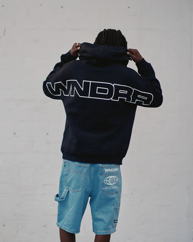 WNDRR // Patron Hood Sweater BLACK