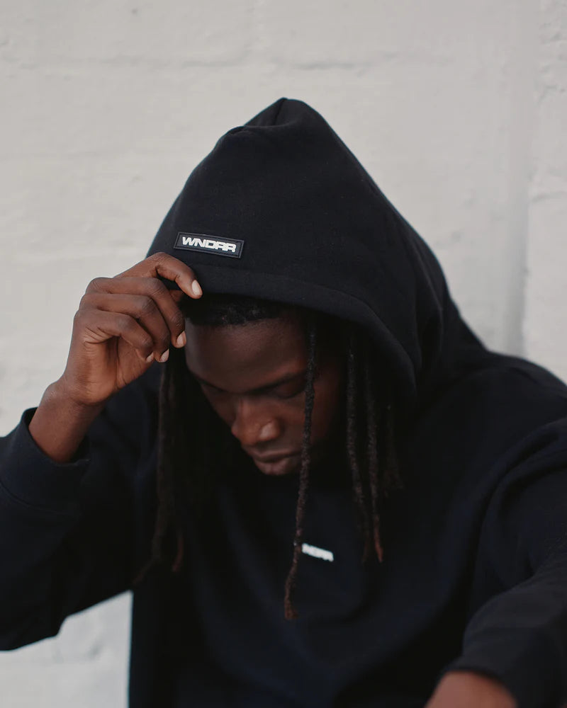 WNDRR // Patron Hood Sweater BLACK