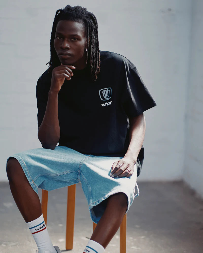 WNDRR // Hondo Box Fit Tee BLACK
