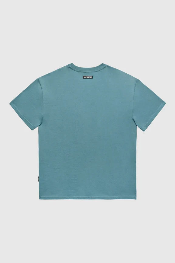 WNDRR // Motif Box Fit Tee DUSK BLUE