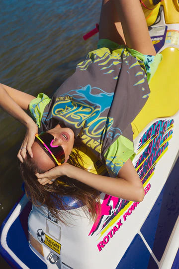 ONLY LOVERS LEFT // Wave Racer Tee CHARCOAL