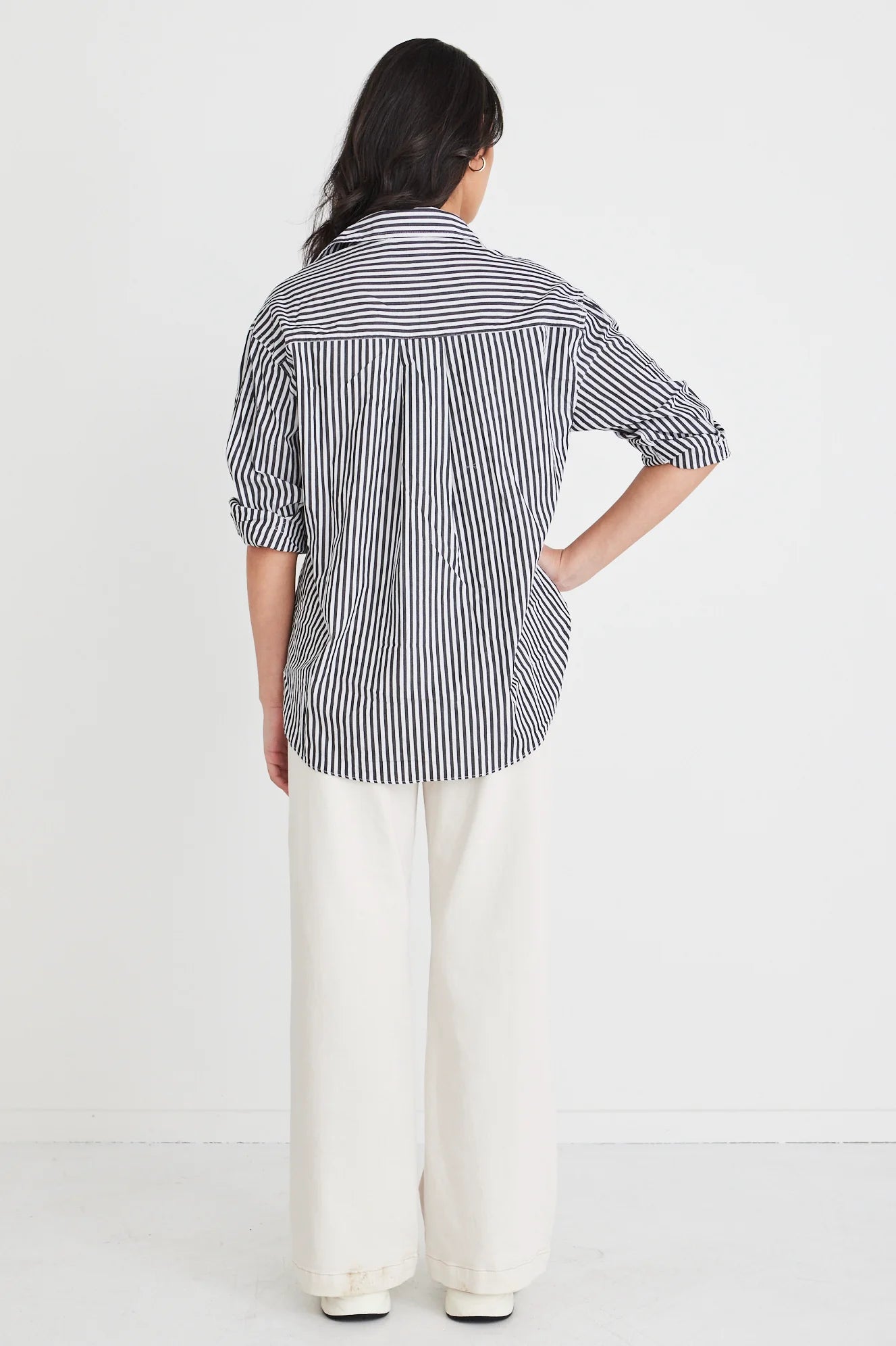 STORIES BE TOLD // You Got This Poplin Oversized Shirt BLACK