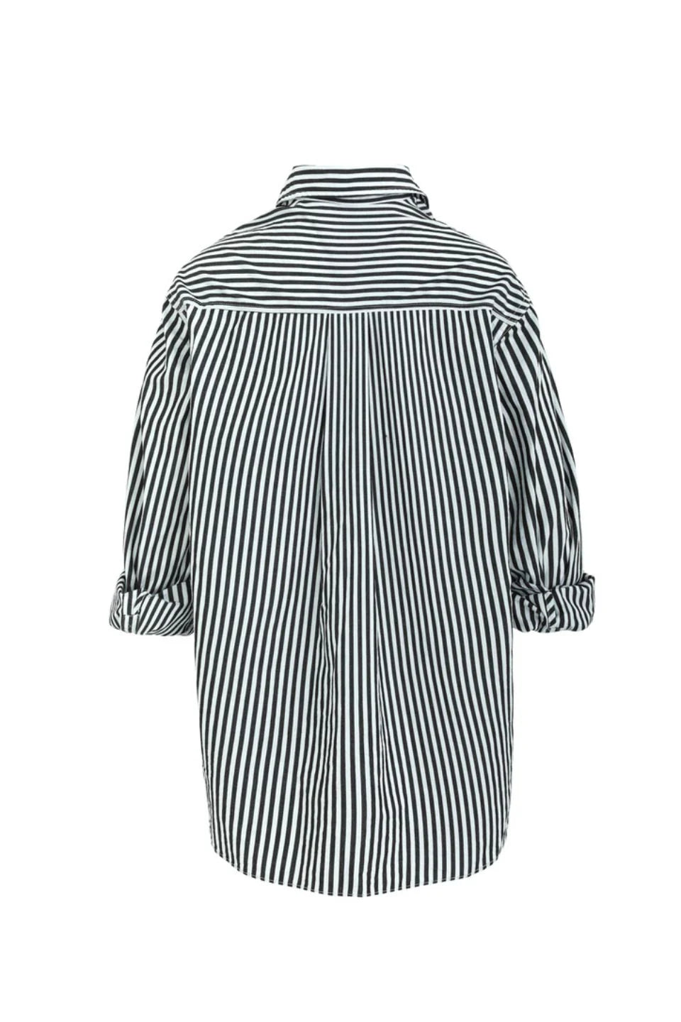 STORIES BE TOLD // You Got This Poplin Oversized Shirt BLACK