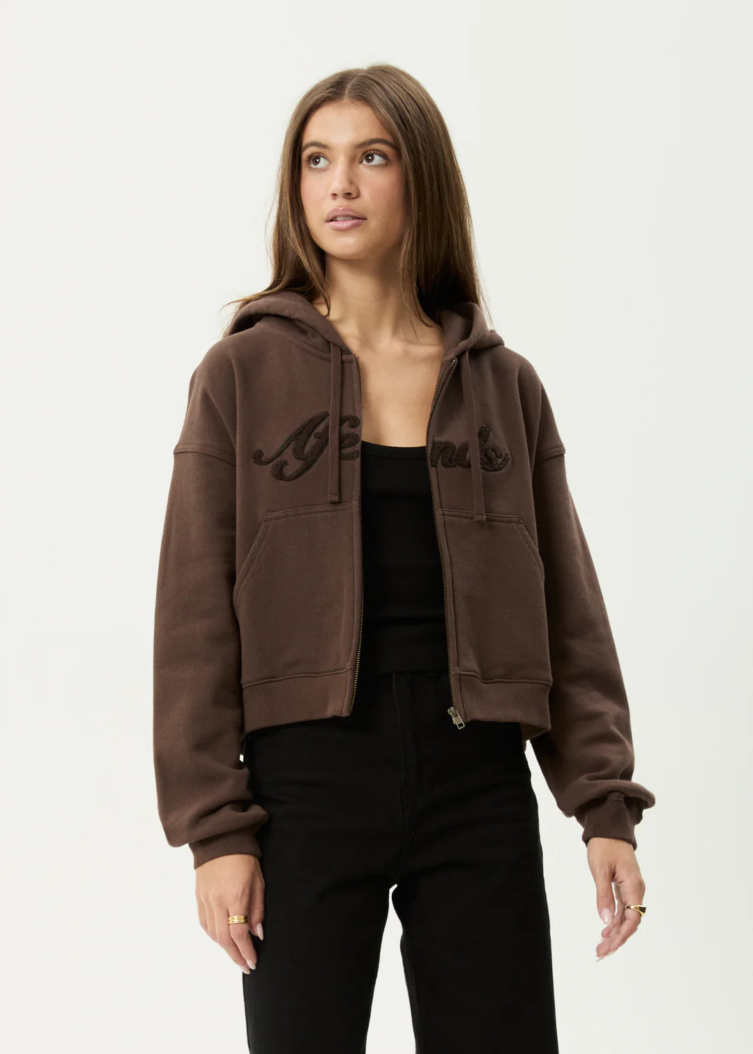 AFENDS // Kourt Zip Hood COFFEE