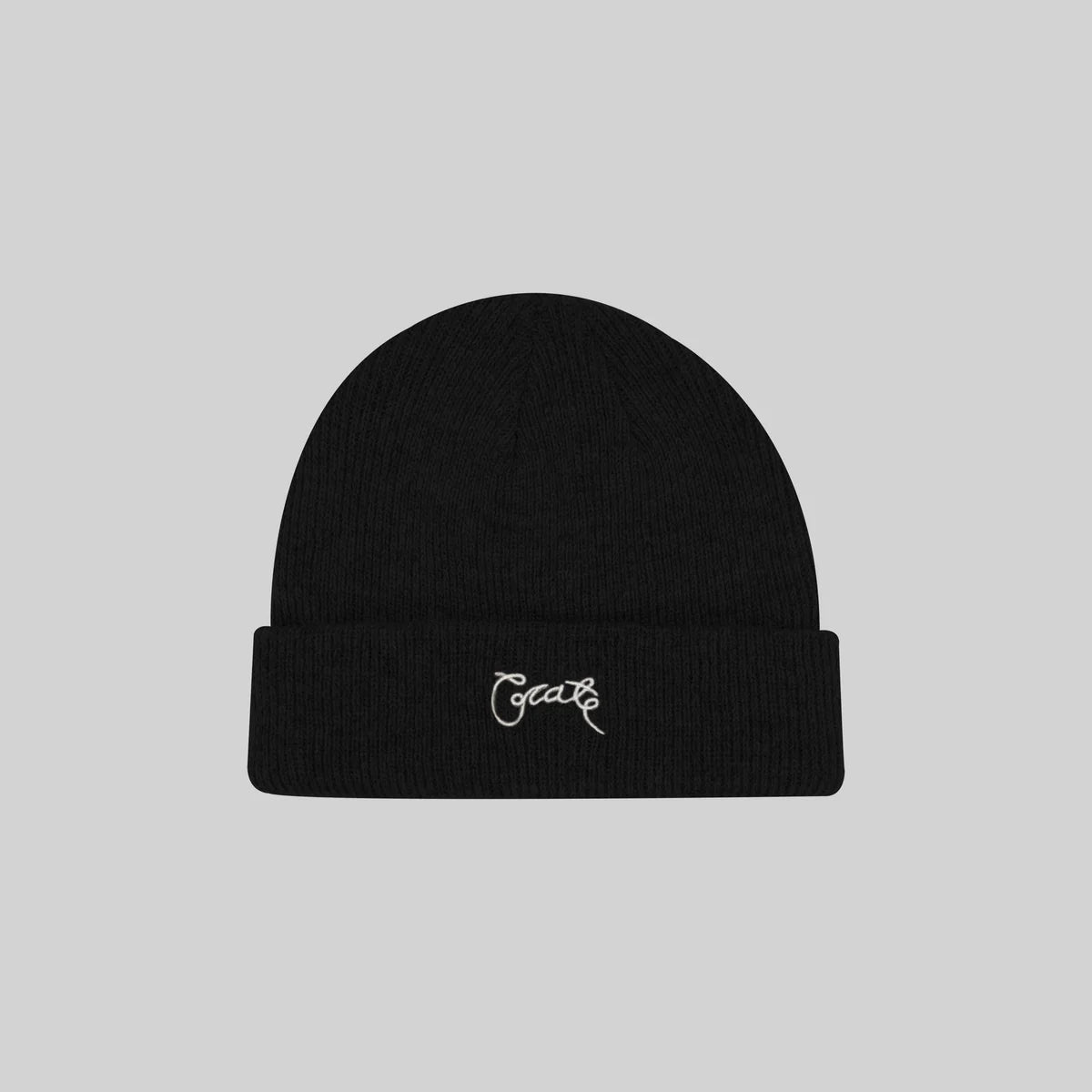 CRATE // Knitted Beanie BLACK