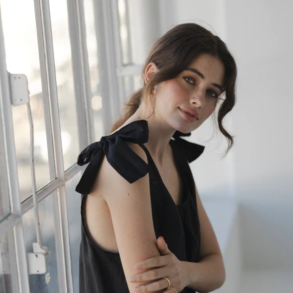 S O P H I E // Bows Dress BLACK