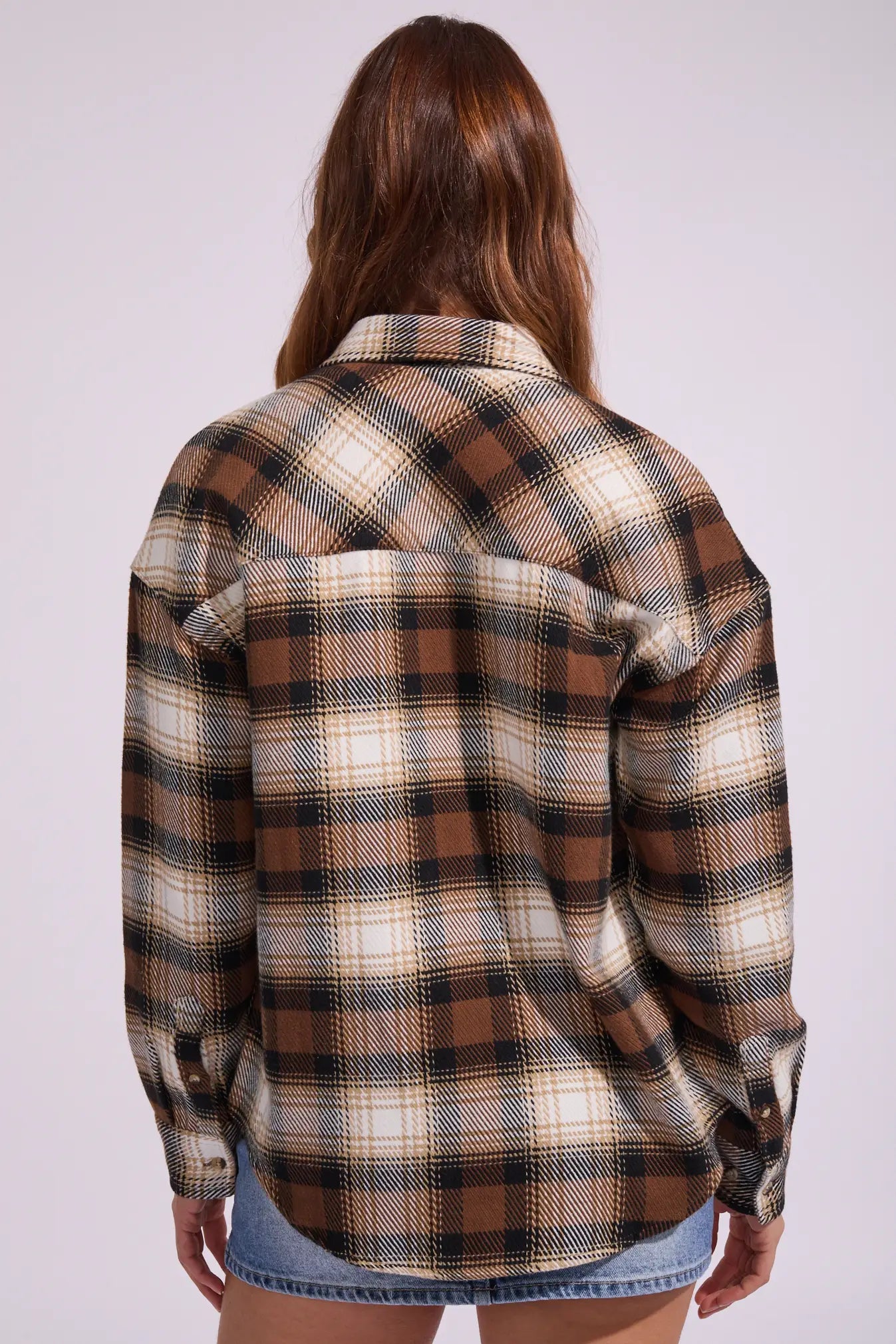 BRIXTON // Bowery Classic Flannel PINECONE/BLACK/SAND