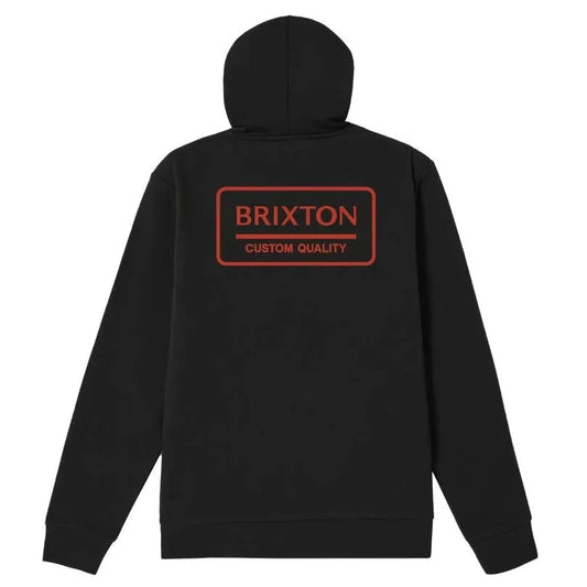 BRIXTON // Palmer Proper Hoodie WASHED BLACK/WHITE