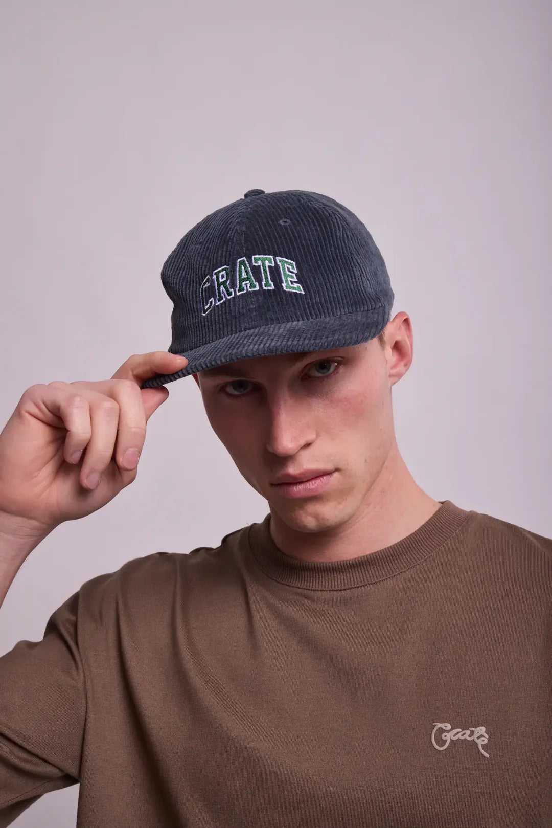 CRATE // Cord Varsity Cap Storm Blue