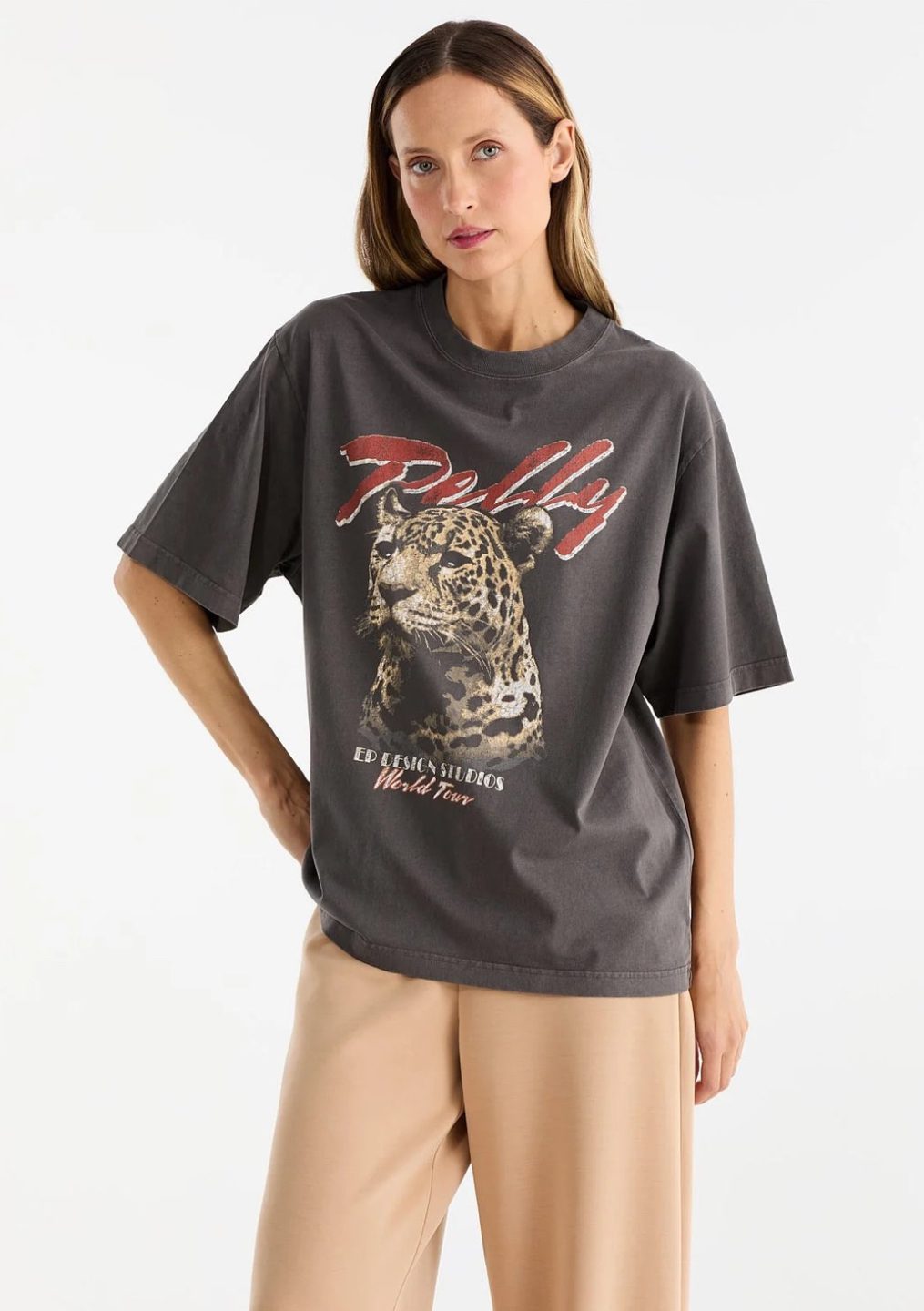 ENA PELLY // Pelly Tour Tee SMOKE