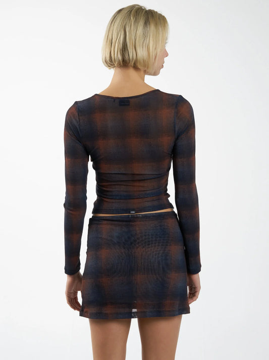 THRILLS // Enmesh Top MIDNIGHT BLUE