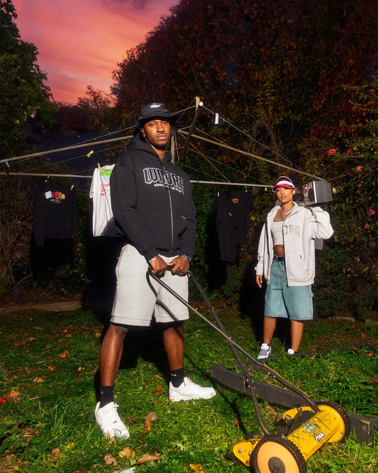 WNDRR // Feud Zip Hood Sweat BLACK