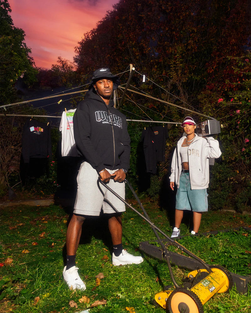 WNDRR // Feud Zip Hood Sweat BLACK