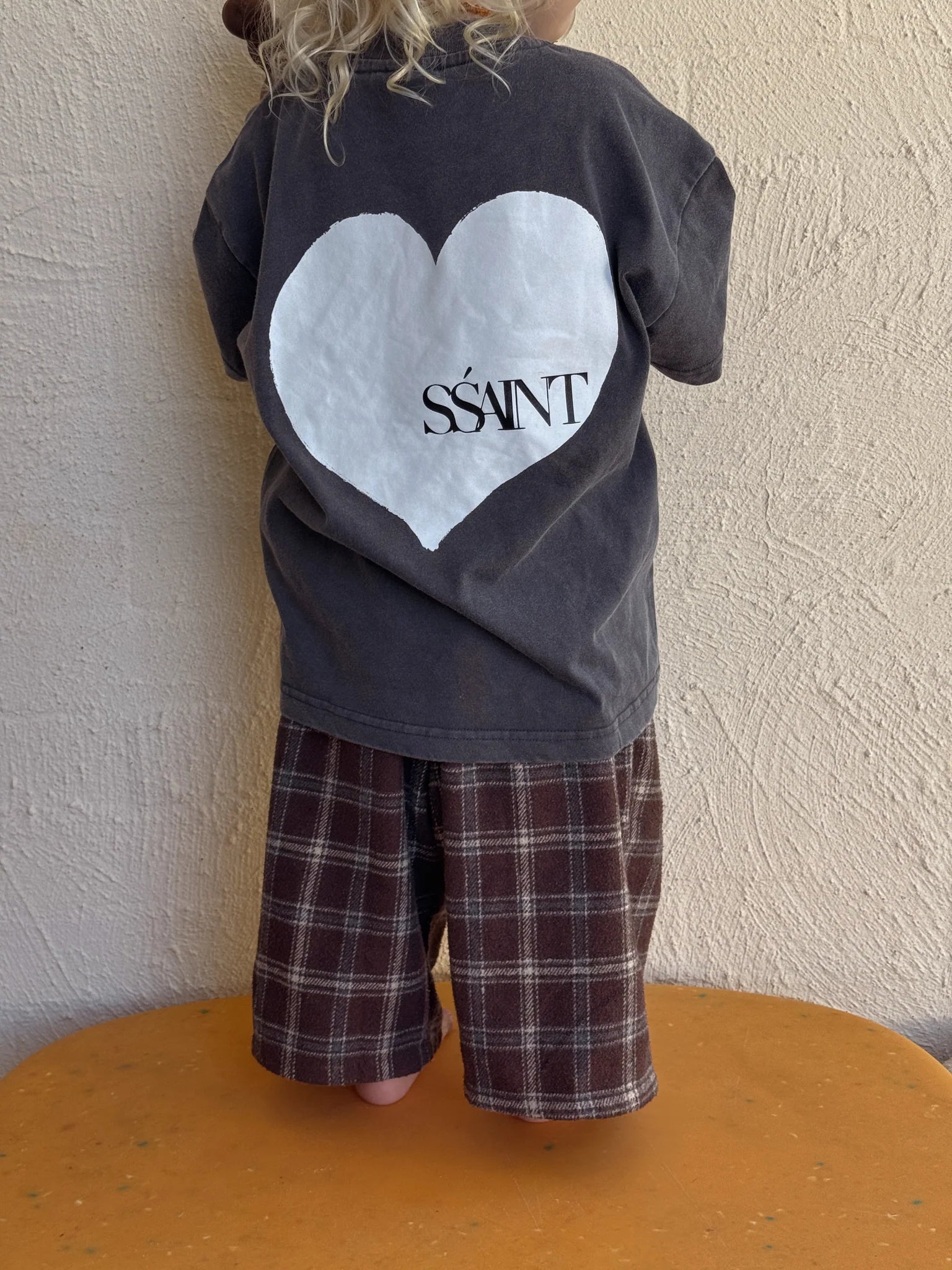 Kids Heart Tee CHARCOAL