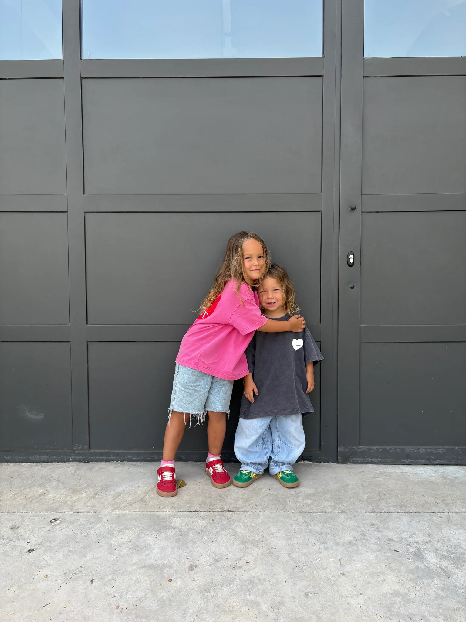 Kids Heart Tee CHARCOAL