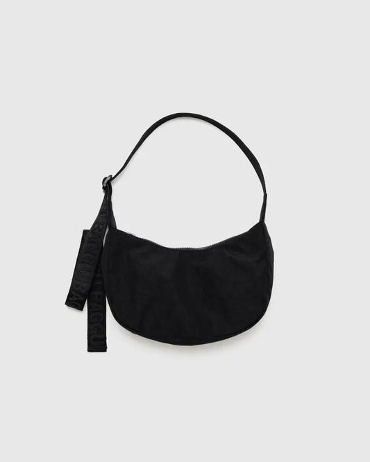 BAGGU // SMALL Nylon Crescent Bag 51" BLACK