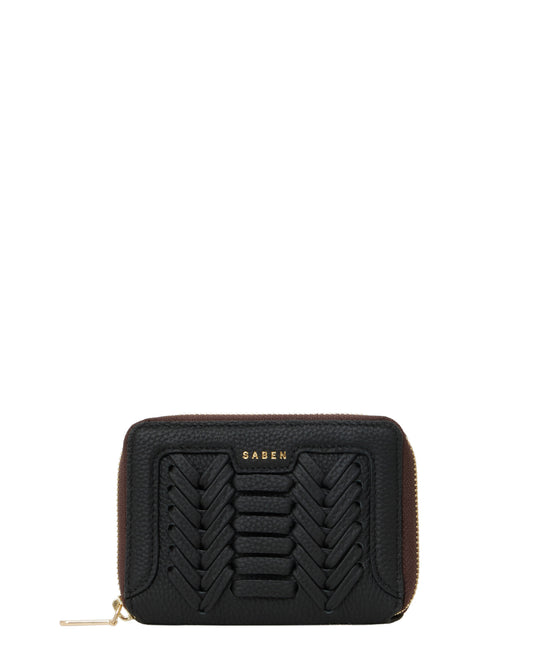 SABEN // Landry Wallet BLACK MACRO WEAVE