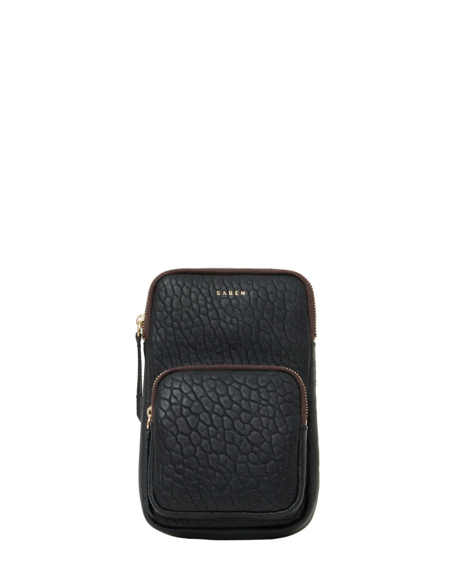 SABEN // Nikko Pocket Phone Sling BLACK BUBBLE