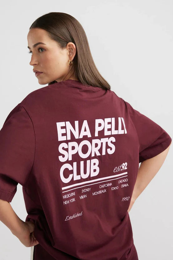 ENA PELLY // 92 Sport Tee CHERRY COLA
