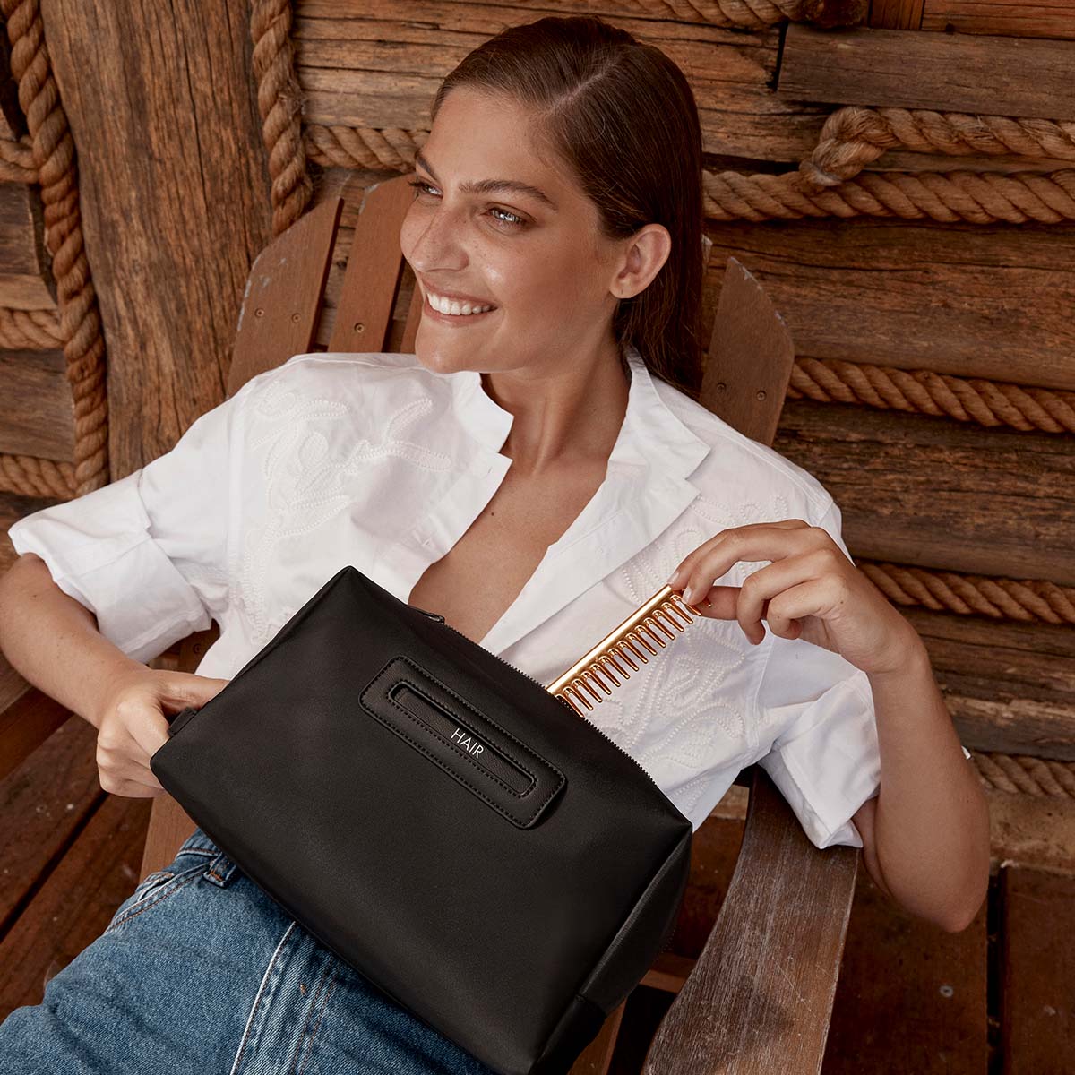 Hunter Large Toiletry Bag BLACK
