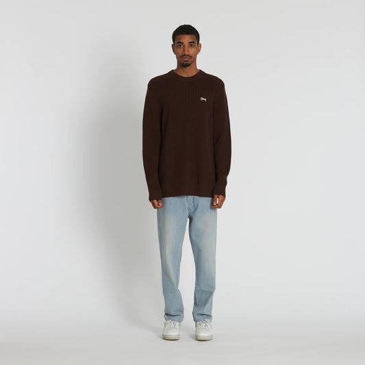 CRATE // Knitted Frankie Crew BROWN