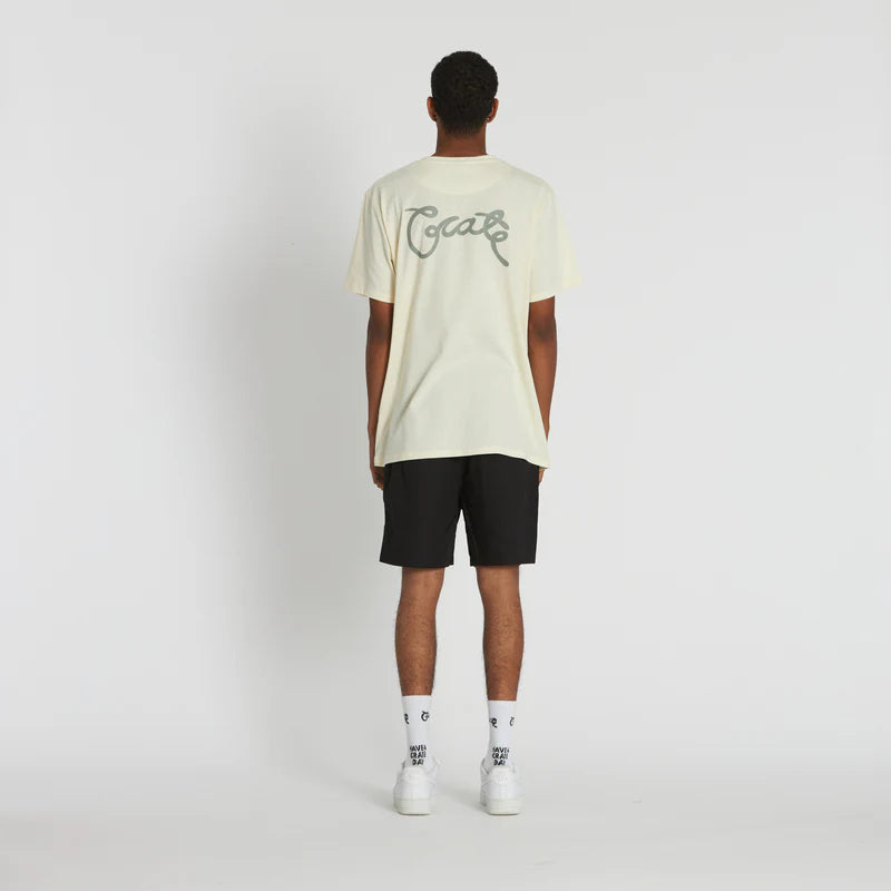 CRATE // Scripted Stamp Walk Shorts BLACK