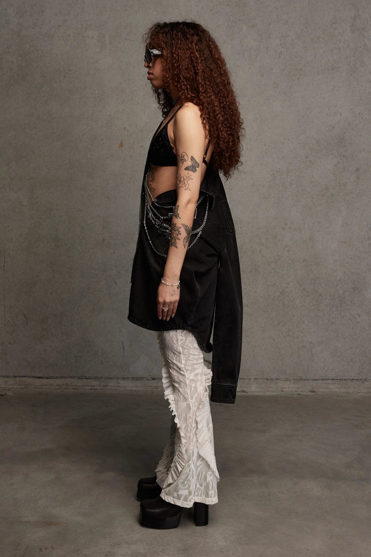 STOLEN GIRLFRIENDS CLUB // Western Overshirt UNISEX WASHED BLACK