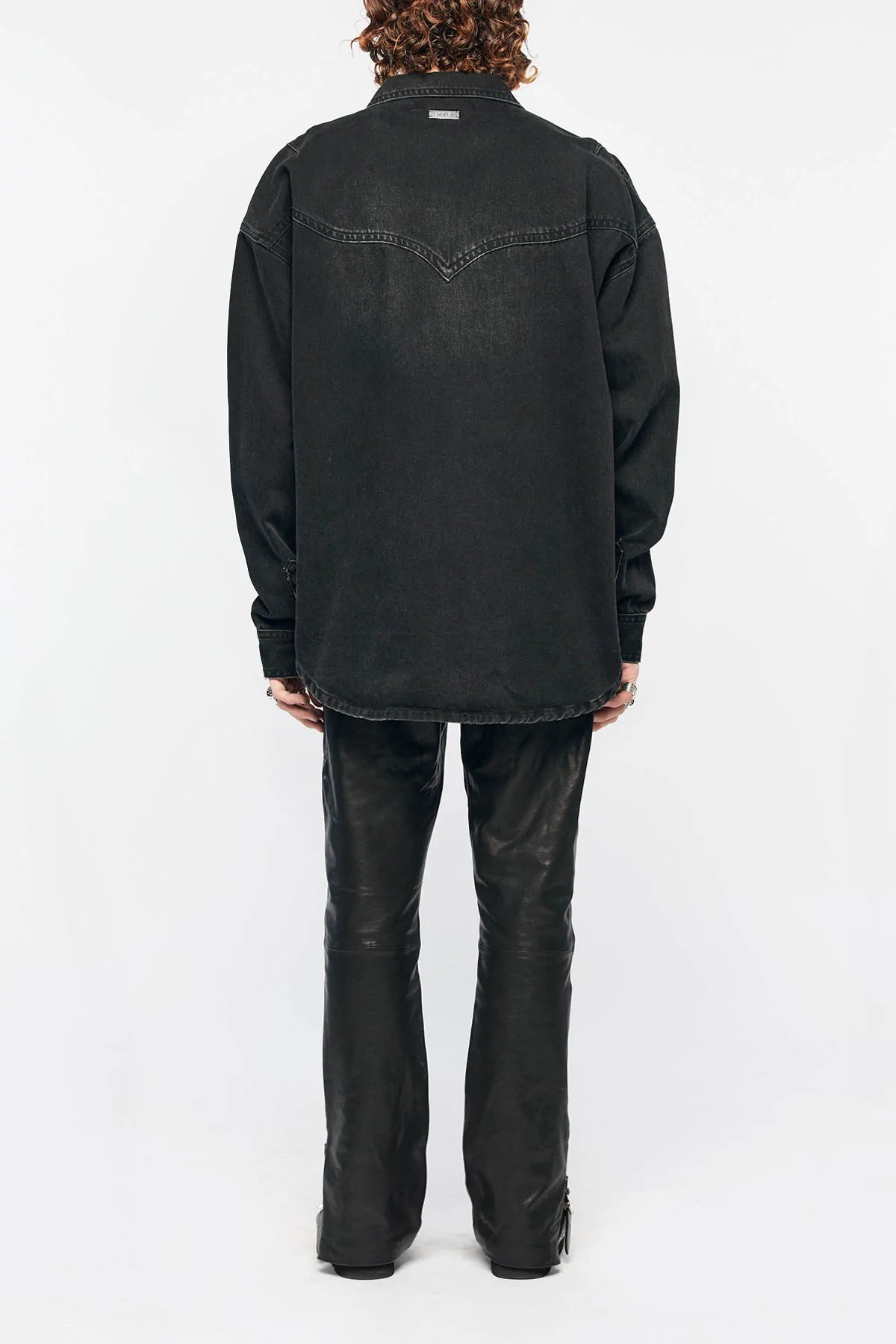 STOLEN GIRLFRIENDS CLUB // Western Overshirt UNISEX WASHED BLACK