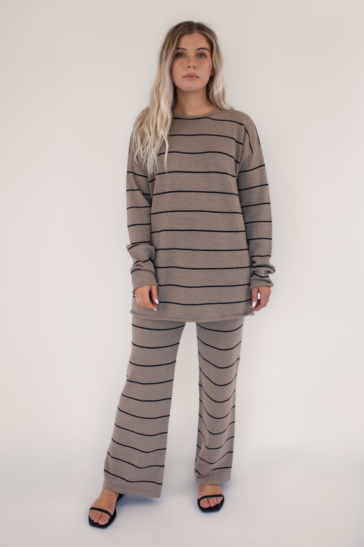 BEIGED // James Pants BROWN BLACK STRIPE