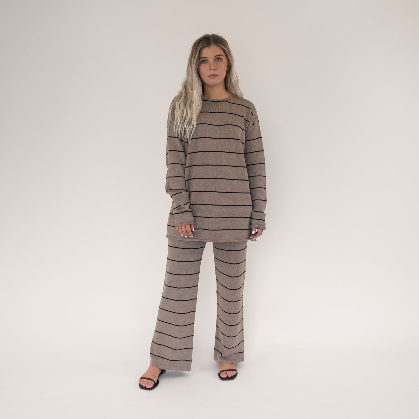 BEIGED // James Pants BROWN BLACK STRIPE