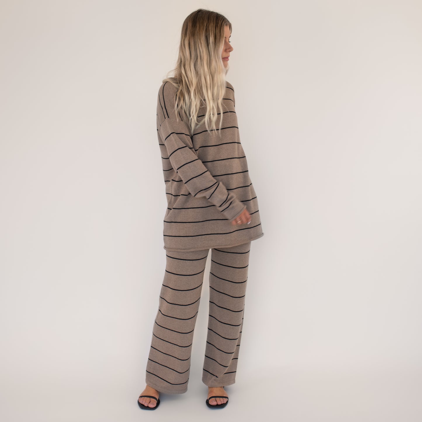 BEIGED // James Pants BROWN BLACK STRIPE