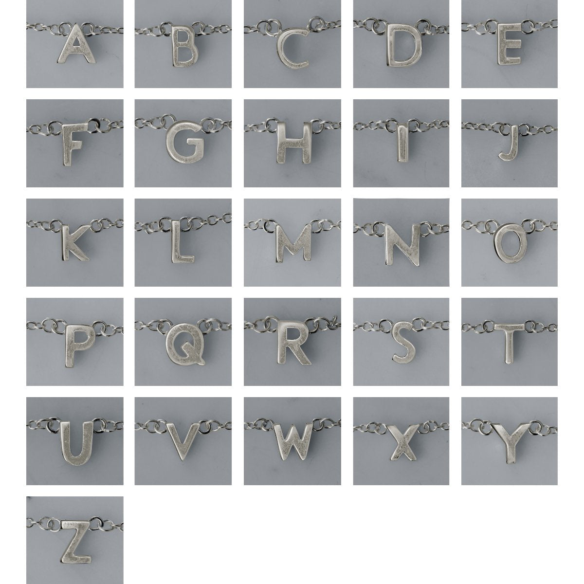 S O P H I E // Little Letter Necklace SILVER