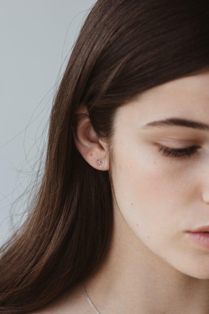 S O P H I E // Ex Oh Studs SILVER