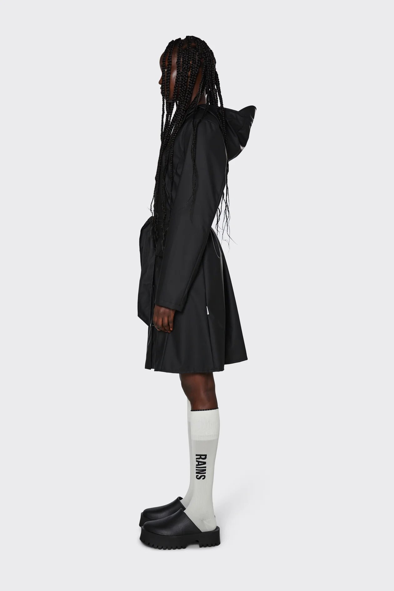 RAINS // Curve Jacket BLACK