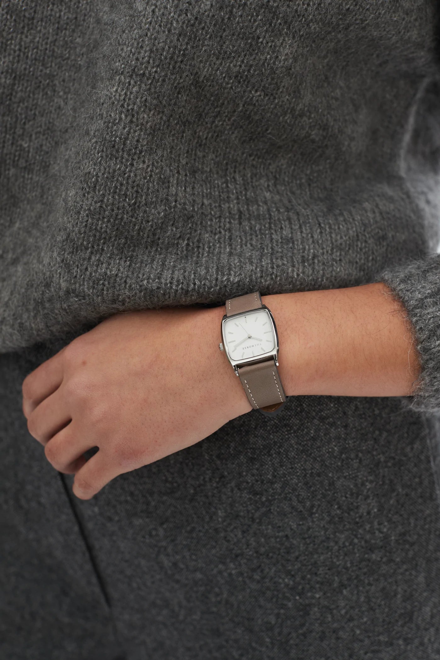 THE HORSE // The Dress Watch SILVER / TAUPE