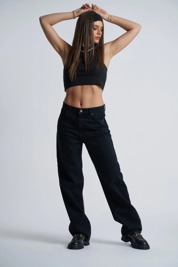 ABRAND // A Slouch Jean BLACK